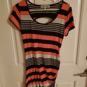 Pictured are the front and back of dress